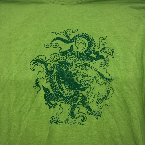 Long-Sleeve Green Dragon Tee - Picture 3 of 3